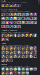 Cv17 | 2 Paisagens | 18 Skins | Equipamentos 89% | (+51)