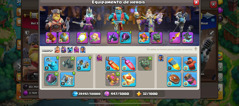 Cv17 | 8 Paisagens | 48 Skins | Muitas decorações | Equipamentos 83% | (+56)