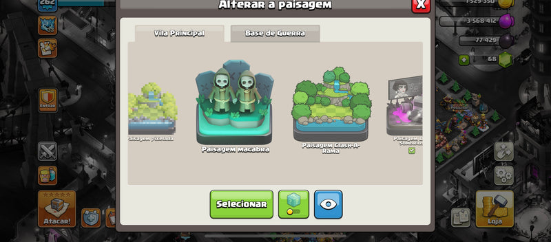 Cv18 | 4 Paisagens | 18 Skins | Set Mágico | +30 obstáculos na pá | Equipamentos 81% | (+05)