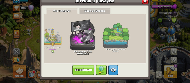 Cv17 | 5 Paisagens | Paisagem lendária | 30 Skins | (+10)