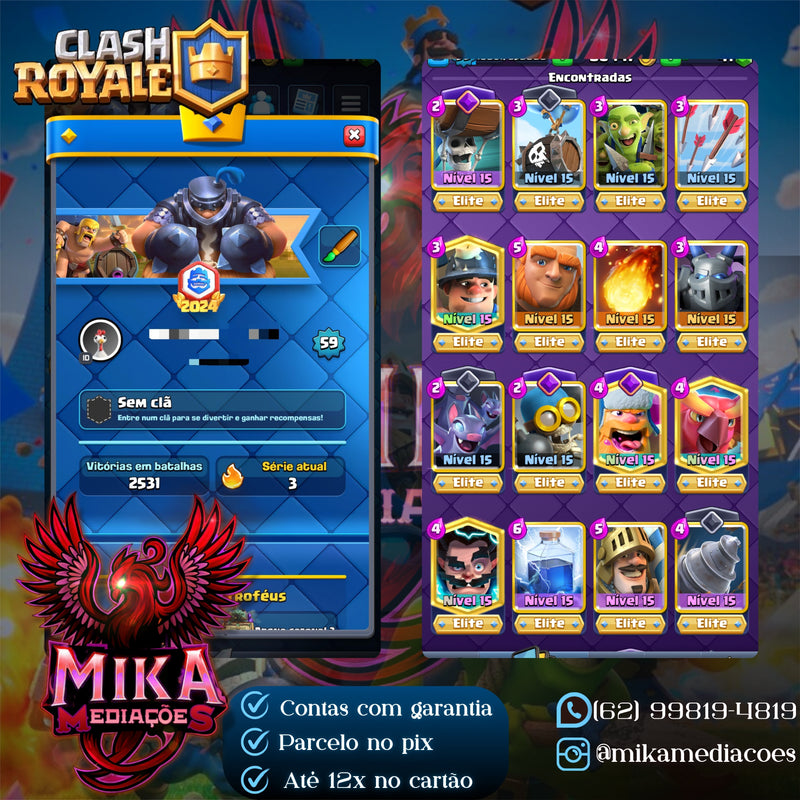 Nível 59 | 14 Evoluções | 24 Elites | 61 Emotes | CRL 2024 | Emote CRL 24+20 WINS | (+77)