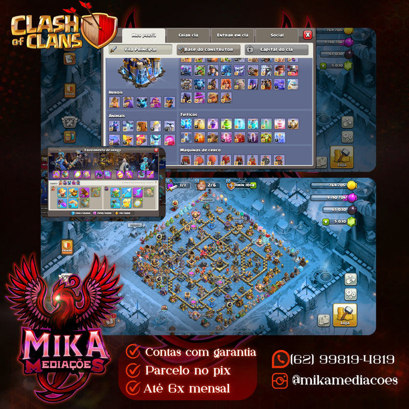 Cv18 | 7 Paisagens | 29 Skins | Equipamentos 82% | (+013)