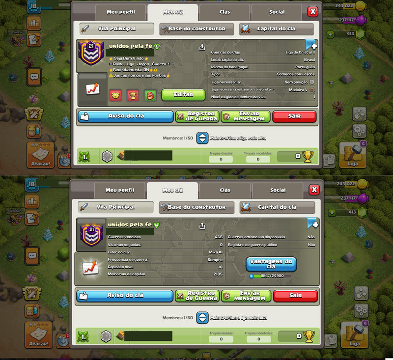 Clã nível 21 | Capital 10