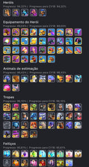 Cv18 | 4 Paisagens | 46 Skins | Equipamentos 89% | (+47)