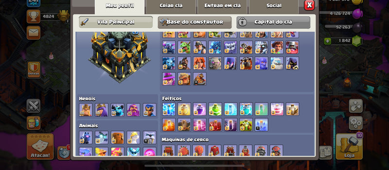 Cv17 | 5 Paisagens | 54 Skins | Equipamentos 90% | Set Mágico | (+50)