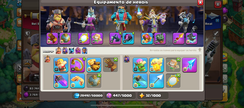 Cv17 | 8 Paisagens | 48 Skins | Muitas decorações | Equipamentos 83% | (+56)