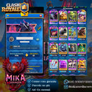 Clash Royale | Nível 65 | 20 Evoluções | 7 cartas nível 16 | 1 Herói | 103 Emotes | (+018)