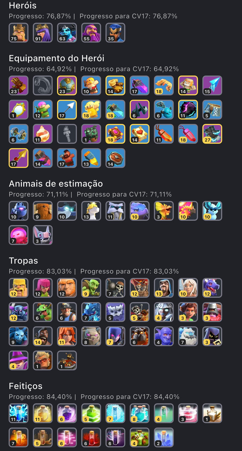 Cv17 | 7 Paisagens | 19 Skins | Lotada de Decorações | (+89)