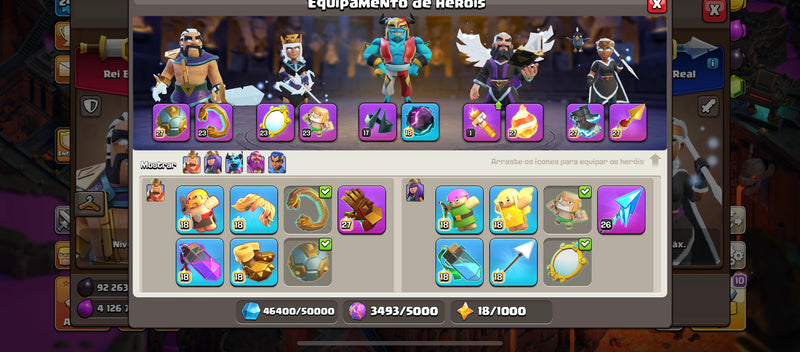 Cv17 | 5 Paisagens | 54 Skins | Equipamentos 90% | Set Mágico | (+50)