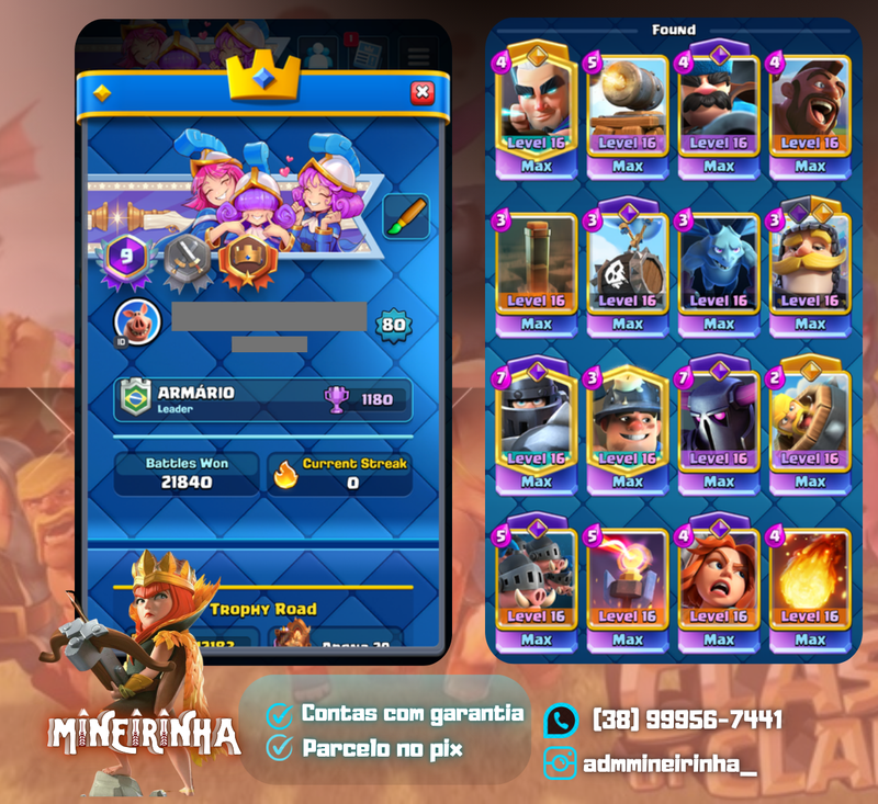 🇧🇷*CONTA INSANA LVL 80*🇧🇷| 34 evo| 29 nvl 16 (M+89)
