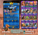 Clash Royale | nível 78 | 34 cartas 16 | 54 cartas 15 | 3 anos | 24 evoluções | (M+94)