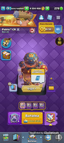 Clash Royale | nível 78 | 18 cartas 16 | 61 cartas 15 | 9 anos | 26 evoluções | 277 emotes | (