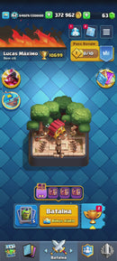 Clash Royale | nível 62 | 4 cartas 16  | 2 heróis | 70 emotes | 11 evoluções | (