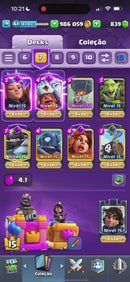 Nível 61 | 7 anos | 29 elites | 14 evolução | emote globin beijando troféu  (01+5)