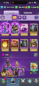 LVL 52 | +10k Troféus | 6 Evoluções | 8 Cartas Elites | (P+1)