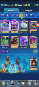 Nível 66 | 56 elites | 18 evoluções| 9 anos | 161 emotes | vai junto uma Brawl Stars 94k troféus Full nível 11 (