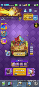 Clash Royale | nível 86 | 69 cartas nivel 16 | 33 nível 15 | 29 evoluções | 6 heróis | 9 anos | (