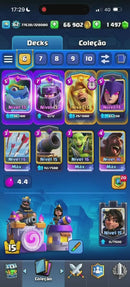 Nível 62 | 18 Evoluções | 9 cartas Nível  15 | +150 Emotes (M+66)