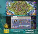 Clash of Clans cv18 | nível 226 | 24 skins (6 lendárias) | 4 paisagens | (