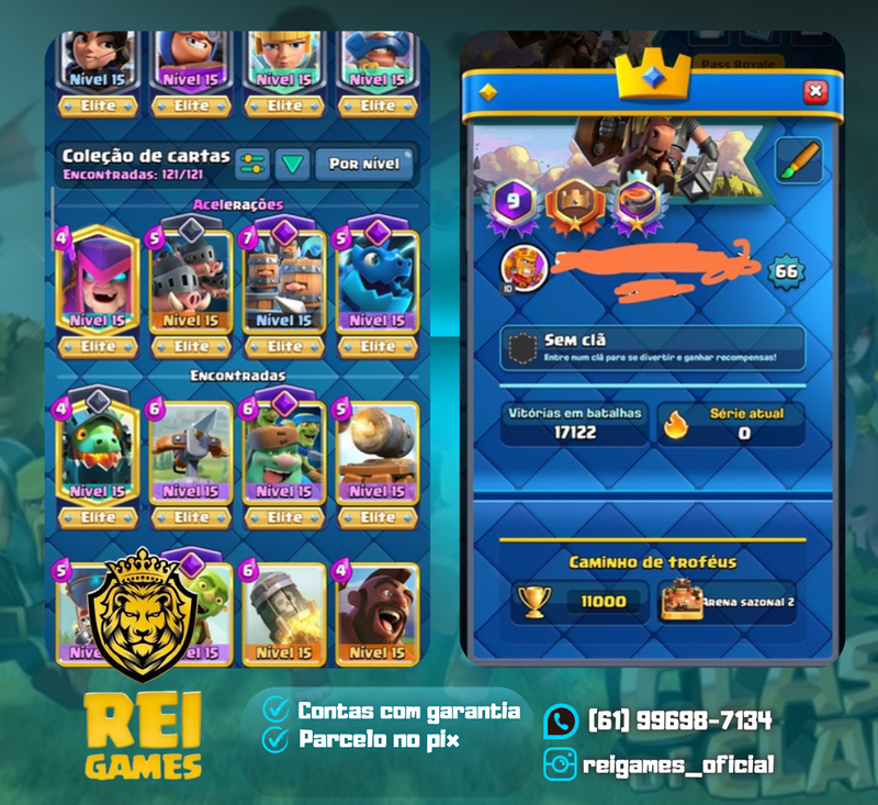Nível 66 | 56 elites | 18 evoluções| 9 anos | 161 emotes | vai junto uma Brawl Stars 94k troféus Full nível 11 (#13)