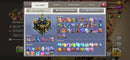 Clash of Clans cv17 | nível 205 | 29 skins (11 lendárias) | 2 paisagens | (