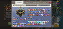 Clash of Clans cv17 | nível 201 | 7 skins (5 lendárias) | 1 paisagem | (