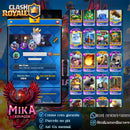 Clash Royale | Nível 80/2048 | 29 Evoluções | 8 Heróis | 27 cartas 16 | 62 cartas 15 | 228 Emotes | (+09)