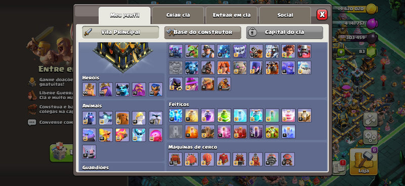 CV17 full/insana | Obstáculos raros | 3 Paisagens | Heróis 100/100/81/75/50 | Equipamentos full (c+0)