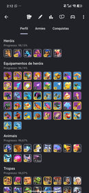 Cv18 | 94% Full | 12 Paisagens | 66 Skins | Skin rara Rei Haaland | Equipamentos 96% | Lotada de decorações | (+045)