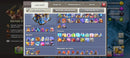 Clash of Clans | cv18 | nível 260 | 72 skins (23 lendárias) | 13 paisagens (2 de guerra) | 88% Full |   (