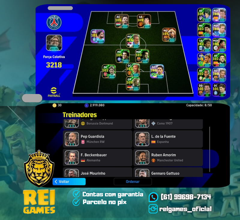 Efootball | força 3.218 | Best | Puskás | Marmoush | Yamal | Stojković | Xabi | Matthäus | Marquinhos | Rijkaard | Adams |  Oliver Kahn | Batistuta | Olmo | Belletti | De Bruyne | Raúl | Drogba |  8 técnicos | (#2)