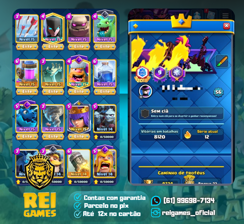 Nível 56 | 12 elites | 7 evoluções | emblema crl 2018 | (#11)