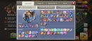 Clash of Clans cv18 | nível 276 | 55 skins (32 lendárias) | 7 paisagens (1 de guerra) | 95% Full) | (