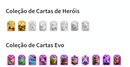 Clash Royale | nível 62 | 4 cartas 16  | 2 heróis | 70 emotes | 11 evoluções | (