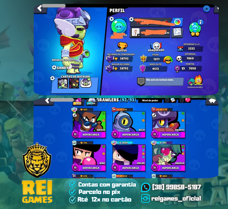 58k troféus | 21 nível 11 (14 hipercargas) | (01+14)