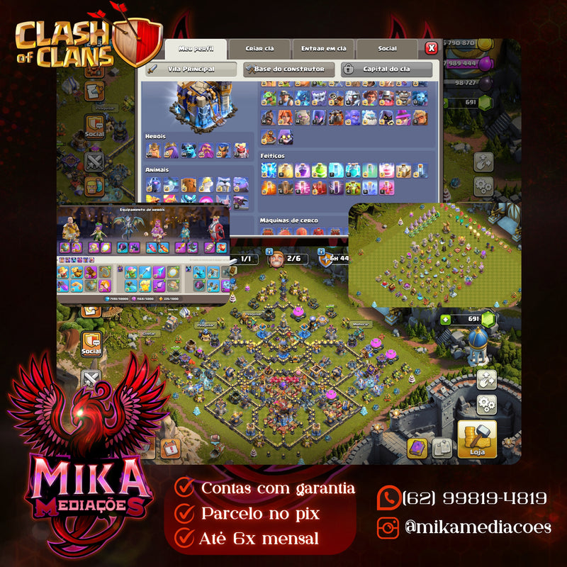 Cv18 | 94% Full | 12 Paisagens | 66 Skins | Skin rara Rei Haaland | Equipamentos 96% | Lotada de decorações | (+045)