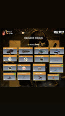 13 míticas e 38 lendárias | 2 personagens míticos e 8 lendários | 4 veículos lendários | (