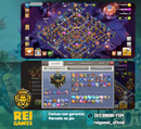 Clash of Clans cv17 | nível 247 | 16 skins | lotada de decorações | (